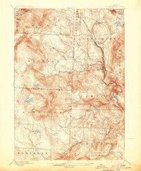 1899 Map of Londonderry, VT, 1904 Print