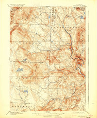 1899 Map of Londonderry, VT, 1930 Print