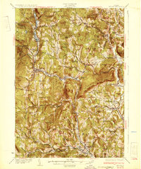 preview thumbnail of historical topo map of Windsor County, VT in 1932