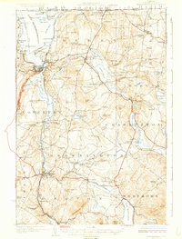 1925 Map of Derby Center, VT