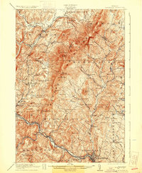 1921 Map of Montpelier, 1931 Print