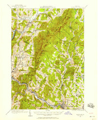 1919 Map of Montpelier, 1958 Print
