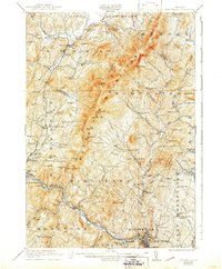 preview thumbnail of historical topo map of Montpelier, VT in 1921