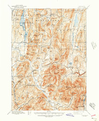 1897 Map of Pawlet, VT, 1943 Print