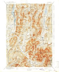 1897 Map of Pawlet, VT, 1943 Print