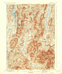 1897 Map of Pawlet, VT, 1937 Print