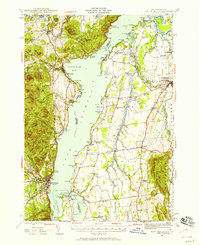 preview thumbnail of historical topo map of Addison County, VT in 1945