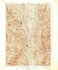 preview thumbnail of historical topo map of Windsor County, VT in 1926