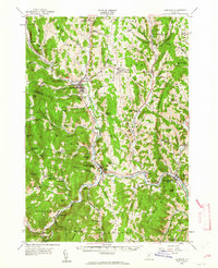 preview thumbnail of historical topo map of Windsor County, VT in 1957