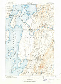 1914 Map of St. Albans, VT, 1963 Print