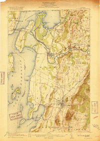 preview thumbnail of historical topo map of St. Albans, VT in 1916