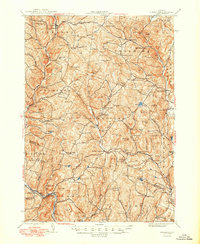 preview thumbnail of historical topo map of Orange County, VT in 1944