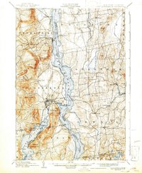 Download a high-resolution, GPS-compatible USGS topo map for Ticonderoga, VT (1942 edition)