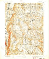 1893 Map of Danby, VT, 1928 Print