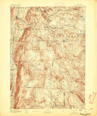 1893 Map of Windsor County, VT