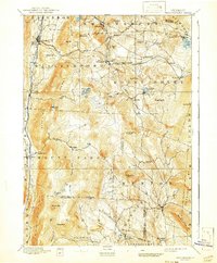 1893 Map of Danby, VT, 1941 Print