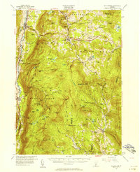1955 Map of Danby, VT, 1958 Print