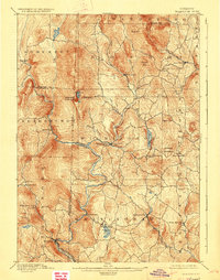 1889 Map of Wilmington, 1927 Print