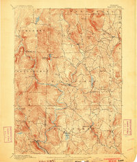 1889 Map of Wilmington, 1903 Print