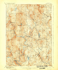 1899 Map of Chimney Hill, VT, 1931 Print