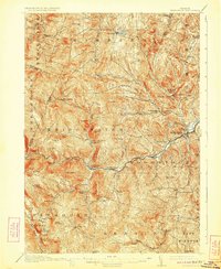 preview thumbnail of historical topo map of Windsor County, VT in 1913