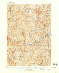 preview thumbnail of historical topo map of Windsor County, VT in 1911