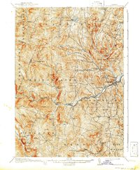 preview thumbnail of historical topo map of Windsor County, VT in 1913