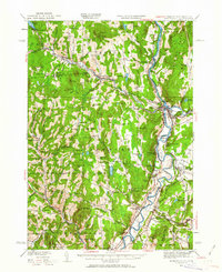 1935 Map of Woodsville, NH, 1962 Print