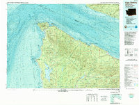 preview thumbnail of historical topo map of Clallam County, WA in 1986