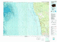 Download a high-resolution, GPS-compatible USGS topo map for Copalis Beach, WA (1988 edition)