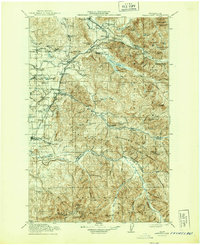 1913 Map of Wilderness Rim, WA, 1944 Print