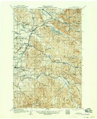 1913 Map of Cedar Lake, 1950 Print