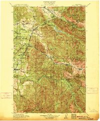 preview thumbnail of historical topo map of King County, WA in 1913