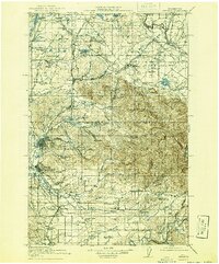 1916 Map of Chehalis, 1941 Print