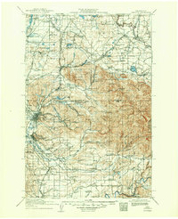 1916 Map of Chehalis, 1950 Print