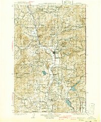 1930 Map of Chewelah, 1941 Print