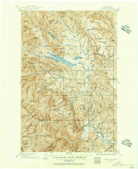 1901 Map of Chiwaukum, 1956 Print