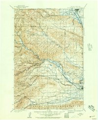 1899 Map of Ellensburg, 1957 Print