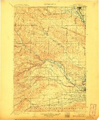 1901 Map of Ellensburg, 1907 Print