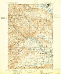 1901 Map of Ellensburg, 1932 Print