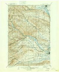 1901 Map of Ellensburg, 1947 Print