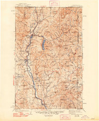 1942 Map of Metaline, 1948 Print