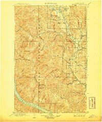 1901 Map of Methow, 1908 Print
