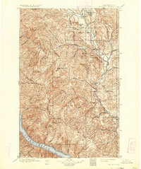 1901 Map of Methow, WA, 1934 Print