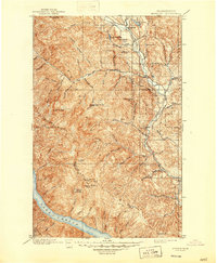 1901 Map of Methow, WA, 1947 Print