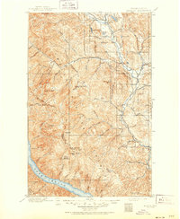 1901 Map of Methow, WA, 1951 Print