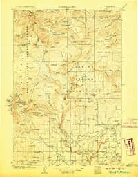 1907 Map of Mount Adams