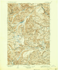 1904 Map of Mount Aix, 1926 Print