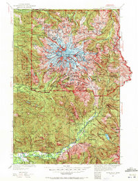 Download a high-resolution, GPS-compatible USGS topo map for Mt Rainier, WA (1972 edition)