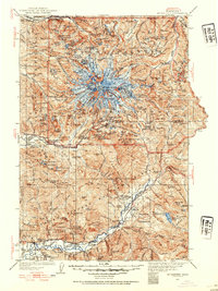 Download a high-resolution, GPS-compatible USGS topo map for Mt Rainier, WA (1954 edition)